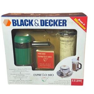Black & Decker Espresso Mio with Green and White microwave brewing system